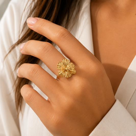 Golden Amapola Ring